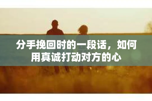分手挽回时的一段话，如何用真诚打动对方的心