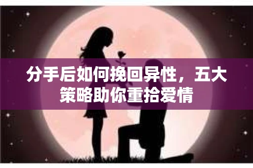 分手后如何挽回异性，五大策略助你重拾爱情
