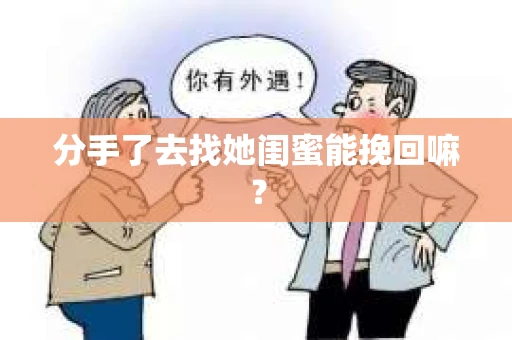 分手了去找她闺蜜能挽回嘛？