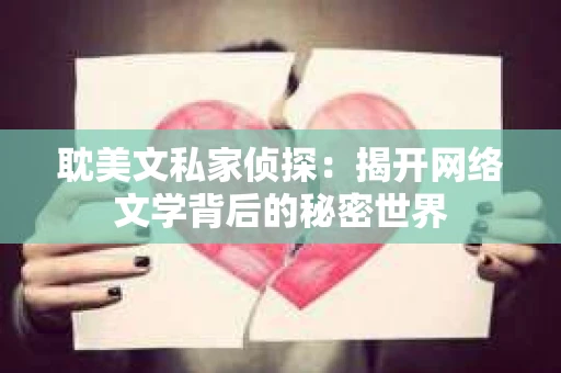 耽美文私家侦探：揭开网络文学背后的秘密世界