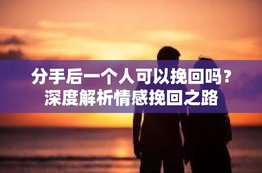 分手后一个人可以挽回吗？深度解析情感挽回之路