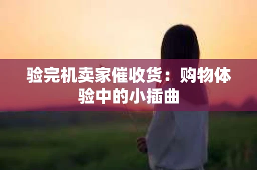 验完机卖家催收货：购物体验中的小插曲