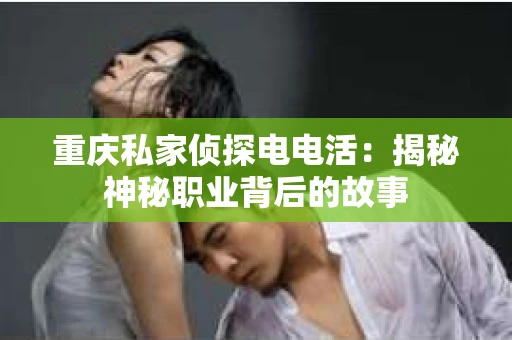 重庆私家侦探电电活：揭秘神秘职业背后的故事