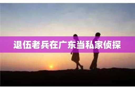 退伍老兵在广东当私家侦探