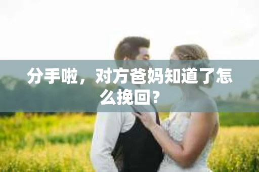 分手啦，对方爸妈知道了怎么挽回？
