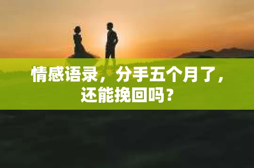 情感语录，分手五个月了，还能挽回吗？